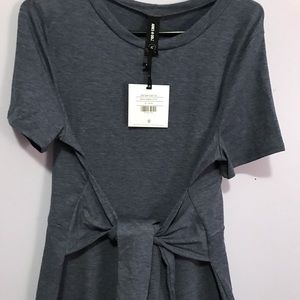 Blue Agnes & Dora side seam sash top